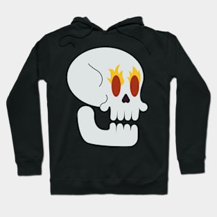 Skull with fire Hoodie